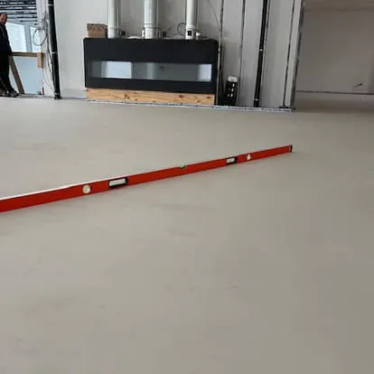 Subfloor leveling with spirit level, prep work by 1 Wood Floors